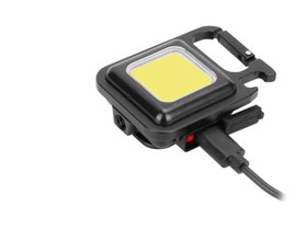 Resim Powermaster PM-21489 Cob Ledli 3 Fonksiyonlu Anahtarlık Şarjlı Lamba 
