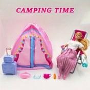 Resim 2/7/9 adet Bebek Seyahat Seti | 2/7/9 adet Bebek Aksesuarları Açık Hava Seyahat Seti | Oyun Evi Çadırı Plaj Sandalyesi Oyuncak | Doğum Günü/Noel Hediyesi 