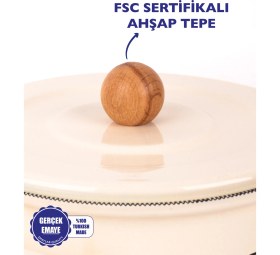 Resim Emaylab Mood Emaye Yoğurt Mayalama ve Fırın Tenceresi (2 Litre) 