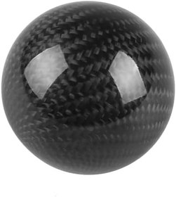 Resim Stil Evrensel Karbon Fiber Manuel Vites Topuzu 3 Adaptörü ile Çoğu Araba Dekorasyon Klasik Yuvarlak Kolay Kurulum Kullanımı Kolay 