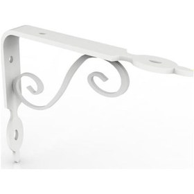 Resim Ferforje Dekoratif Raf Altı Raf Ayağı Konsol Beyaz 25 Cm N11.25934 