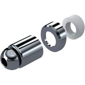 Resim MELEKYAPI Taharet Çubuğu Borusu Krom Uçlu (KROM KAPLAMA) Sarı Dirsekli 290 Mm 