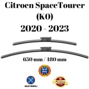Resim Citroen Spacetourer K0 2020 2021 2022 2023 Uyumlu Ön Cam Silecek Süpürgesi Takımı 650/480mm Silbak Sb2619d 
