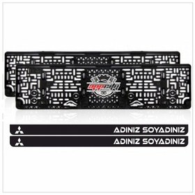 Resim Appcity Mitsubishi Isimli Takmatik Pleksi Plakalık (2 Adet) 415063181 