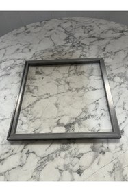 Resim Home 4 Adet 20x20 mm 45° Gönyeli Kesim 40 cm Kare Demir Profil 1 mm 