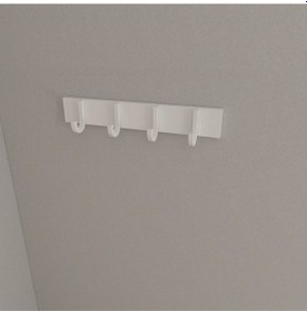 Resim Hepsi3boyutlu Modern Duvar & Kapı Baston Askılık - 4 Adet Beyaz J Askılık - Model No : 6 Beyaz 