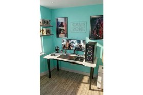 Resim RetoDesign 140 Beyaz Oyun Çalışma Masası Gaming Masa Ofis Masası 9140 
