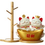 Resim Suntek Şanslı Kedi Saklama Tepsisi Hediye Giriş Süsü Oturma Çok 