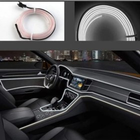Resim 3 Metre 12v Beyaz İp Neon İp Led Araç İçi Neon Led 