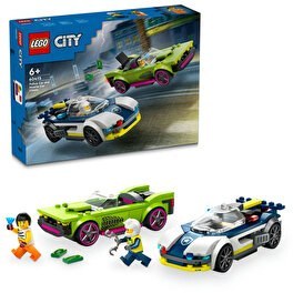 Resim LEGO City Polis Arabası ve Spor Araba Takibi 60415 