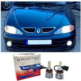 Resim Renault Megane 1 Led Xenon Sis Far Ampulü H1 Duo Yeni Seri Beyaz 