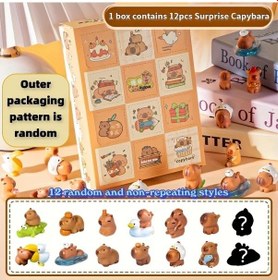 Resim Fochsia 1 Kutu 12 Parça Kapibara Temalı Sürpriz Hediye Kutusu Koleksiyon Dekor Parti Diğer 