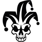 Resim Joker Oto Motor Laptop Duvar Folyo Sticker 30 X 33 Cm 