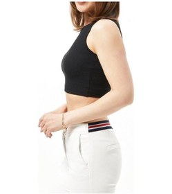 Resim Eylül Moda Kadın Siyah Crop Top 