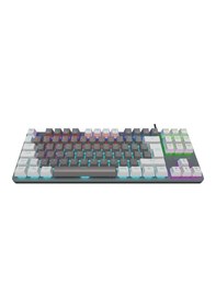 Resim Rampage Snug K14 Rainbow TKL 87 Tuşlu Super Kompakt Mekanik Oyuncu Klavye 