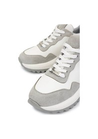 Resim Tamer Tanca Kadın Suni Deri Beyaz/gri/lame Sneakers & Spor Ayakkabı 1009 2220 Bn Ayk Sk25-26 Byz/grı Suet/lame Beyaz 