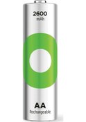 Resim GP Batteries ReCyko 2600 mAh 1.2 V AA Ni-Mh Şarj Edilebilir Kalem Pil 6'lı 