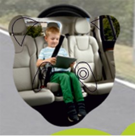 Resim MOTAYSAN Vantuzlu Bebek Dikiz Aynası Panda 11x11 Cm 