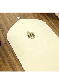 Resim Mahya Lüks Astarlı Biyeli Şönil Seccade Krem 66x125cm 565 Gr 