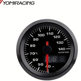 Resim Dashanshop Siyah 7 Renkli Led Ekranli Sensorlu 2 İnç Yag Sicaklik Gostergesi Arac Paneli Universal 12v 