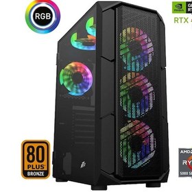 Resim Xaser XSR639 R7-5700X 32 GB 512 GB M.2 NVMe SSD 12 GB RTX4070S Free Dos Masaüstü Oyuncu Bilgisayarı 