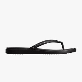 Resim Crocs Miami Studded Flip Kadın Parmakarası Terlik - Siyah 