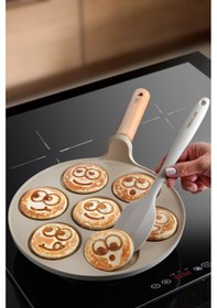 Resim Neoflam Fika Bej 26 Cm Pankek Tavası Bej 