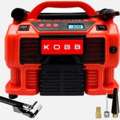 Resim Kobb KB300 12Volt/220Volt 160 PSI Dijital Basınç Göstergeli Lastik & Yatak Şişirme Pompası 