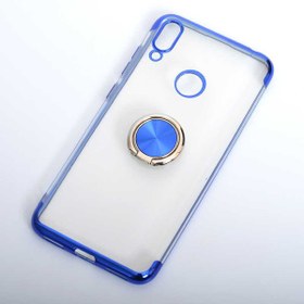 Resim Huawei Y7 2019 Kılıf Gess Kenarları Renkli Yüzük Aparatlı Kılıf 