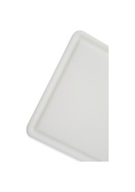 Resim Türkay Polietilen Türkay Kesim Tahtası Polietilen Oluklu Plastik Levhası Beyaz 32,5*26,5*1 Cm 