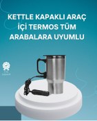 Resim AyrStore Seyahat Tipi Araç Çakmaklı Isıtıcı Çelik Termos Bardak 