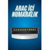 Resim Zero Land Zeroshop Araç Içi Numaratör Numaralık Oto Cam Kartı Fosforlu Numaratör 