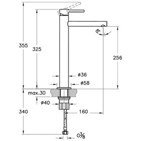 Resim Vitra Origin Çanak Lavabo Bataryası A4255836 