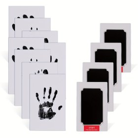 Resim 4 adet Mürekkepsiz Ped Kiti Pati Baskısı, El İzi, Ayak İzi, Temiz Dokunmatik Kirlenmez Mürekkep Ped, Evcil Hayvan Hafızası Pati Baskısı, Köpek Pati Baskısı Kiti, Köpek Burun Baskısı Kiti, Hediye Kiti 