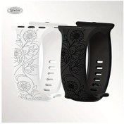 Resim Gaojunshop01 Ayçiçeği Oymalı 38-49mm İwatch Kordonu 2'li Paket Kadın Spor Bileklik 