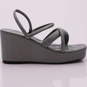 Resim Dgn 810 Kadin Dolgu Taban Çapraz Bantli Sandalet 810-2303-R1534 Siyah 