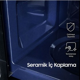 Resim Samsung Mekanik MG23DG4524AT 23 Litre Mikrodalga Fırın 2 Yıl 1000 W ve Altı Siyah Resmi Distribütör Garanti 