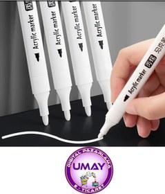 Resim Umay 1 Adet Oto Lastik Boyama, Kumaş, Metal, Ahşap, Tuval, Cam, Plastik, Taş, Seramik, Metal Kalemi 