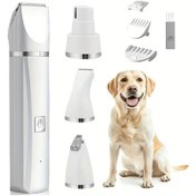 Resim Xuweiwei Beyaz 4ü 1 Arada Profesyonel Elektrikli Evcil Hayvan Bakım Seti Şarj Edilebilir Köpek Kedi Tıraş Makinesi 