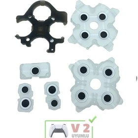 Resim POPKONSOL Ps5 İç Lastik Seti V2 Uyumlu BDM-020 Silikon İletken PS5 Yedek Parça Kol Tamiri 