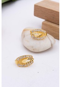 Resim Latif Kuyumculuk 22 Ayar Altın J Klips Kadın Küpe Lkkp1235 