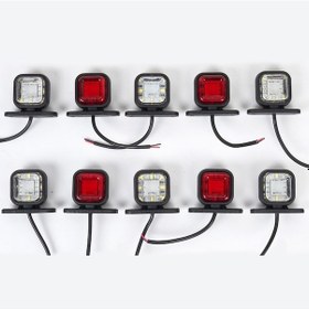 Resim Ahmet Otomotiv 10 Adet Çeray Mini Kare Takoz Led Lamba 12v-24v 