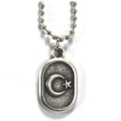 Resim Türk Bayrağı Kolye 