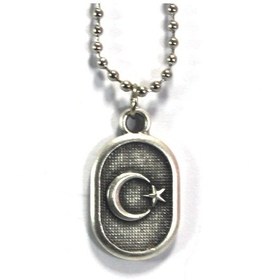 Resim Türk Bayrağı Kolye 