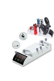 Resim Hobimtek Nintendo İçin Organizatör Stand Şarj Cihazı Tutucu Şarj Unitesi OLED Switch Led Göstergeli TNS-2113 