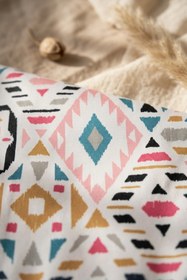 Resim Bebechi Boho Dream Etnik Desenli Sıvı Geçirmez Uzun Kollu Bebek Mama Önlüğü - Blw Uyumlu Kırıntı Cepli Mama 