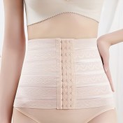 Resim Kadınların doğum sonrası incelten karın bandı, nefes alabilen bel antrenörü kemer, fitness ve vücut şekillendirme için ayarlanabilir spor destek 