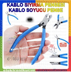 Resim Kablo Sıyırıcı Soyucu Pense-Kablo Sıyırma Pensesi 6 İnç 160MM 
