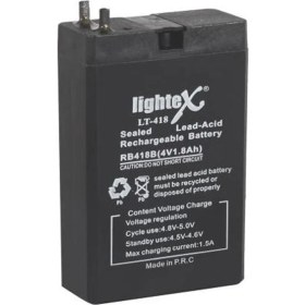 Resim Lightex Akü 4V 1.8A Işıldak Fener (7.5X5X2CM) Lıghtex LT-418 