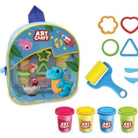 Resim Sırt Çantalı Hamur Set 2 Asortili Oyun Hamuru 